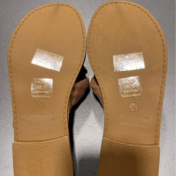 NWOT JOURNEE COLLECTION Tru Comfort Kianna Sandal Brown 7.5 Boho Cottagecore - Picture 7 of 10